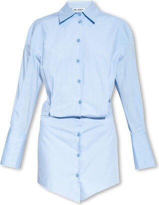 Silvye Collared Button-Up Mini Dress