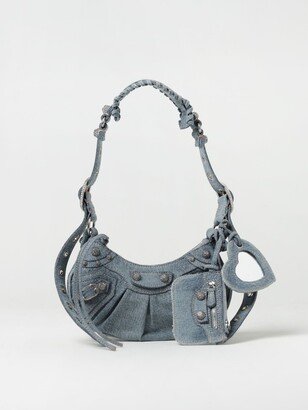 Le Cagole bag in denim with applications