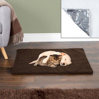 Self Warming Thermal Dog and Cat Crate Pad - Chocolate - Small/Medium - 30ct