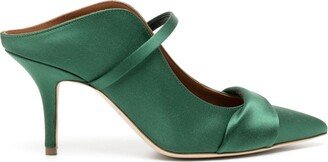 Maureen 70mm twist-detail satin mules