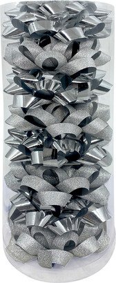 The Bow Cylinder Metallic Silver Pkg/8