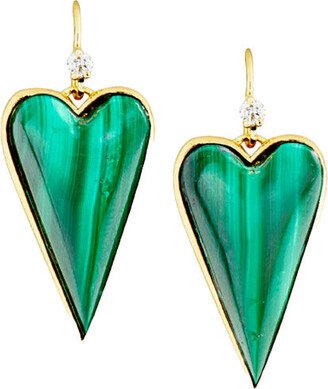 Bowen Malachite Flatiron Earrings