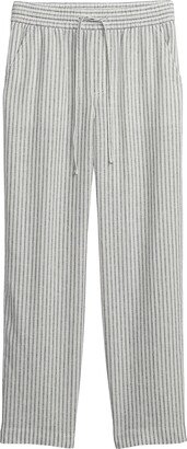 Womens Easy Pant New Off White Stripe M