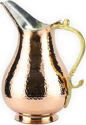 Hand Hammered Pure Copper Turkish Pitcher, Moscow Mule, Ottoman Design Water Jar, Carafe