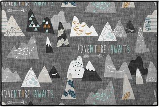 Door Mats: Adventure Awaits - Gray Door Mat, Gray