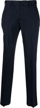 Tailored Slim-Cut Wool Trousers