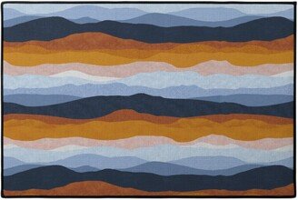 Door Mats: Desert Landscape Door Mat, Multicolor