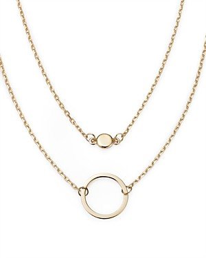 Moon & Meadow Layered Circle Pendant Necklace in 14K Yellow Gold, 17 - 100% Exclusive