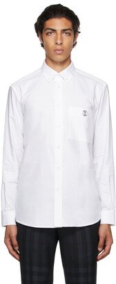 White Poplin Monogram Motif Shirt