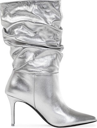 Geni Metallic Slouched Boots