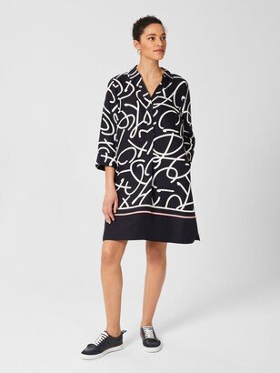 Marina Abstract Print Tunic Dress