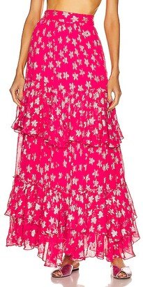 Vega Maxi Skirt in Pink