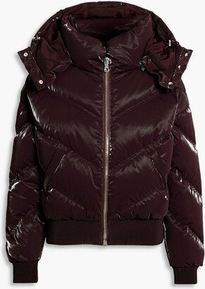 Niseko quilted hooded down ski jacket