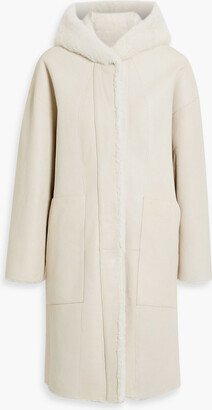 Dom Goor Reversible shearling hooded coat-AC