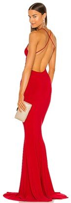 X REVOLVE Low Back Slip Mermaid Fishtail Gown