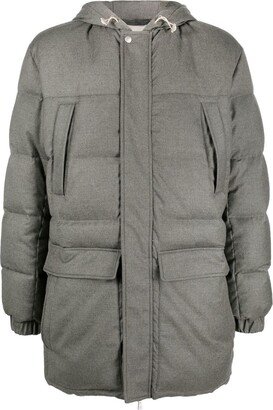 Quilted Down Parka Coat-AA