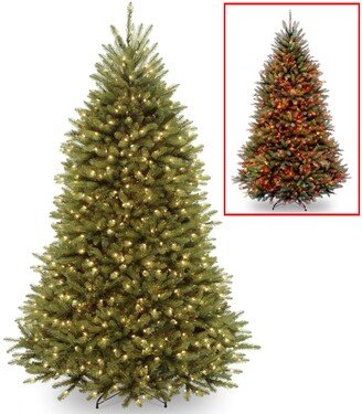 National Tree Company National Tree 7 .5' Dunhill Fir Hinged Tree with 700 Dual Color(R) Led Lights + PowerConnect System-9 Functions