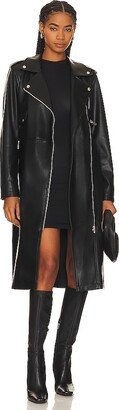 Kenna Faux Leather Coat