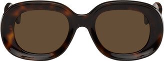 Tortoiseshell Oval Sunglasses