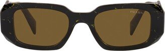 Prada Eyewear Rectangle-Frame Sunglasses-AC