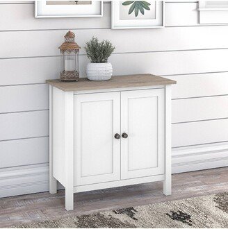 Mayfield Accent Storage Cabinet with Doors Shiplap Gray/Pure White