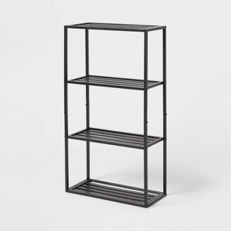 Tall Wall Shelf Black Metal - Brightroom™