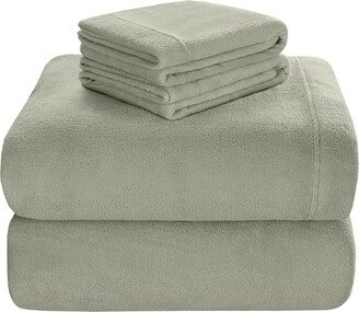 True North by Sleep Philosophy Soloft Plush Micro-Fleece 4-Pc. Sheet Set, Queen