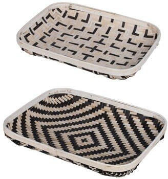 Organic Elements Geometric Wash Trays, Set of 2