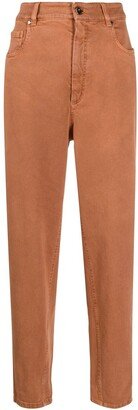 Five-Pocket Cotton Tapered Trousers