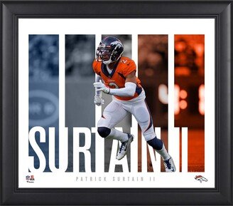 Fanatics Authentic Patrick Surtain Ii Denver Broncos Framed 15 x 17 Player Panel Collage