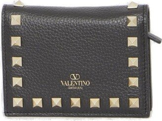 Garavani Rockstud Foldover Top Wallet-AA