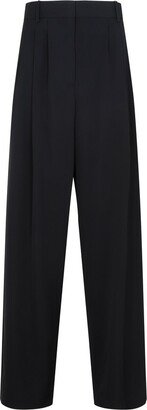 High-Waisted Straight-Leg Trousers-BZ