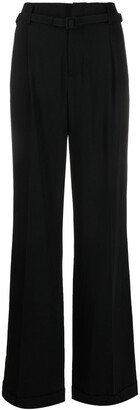 Modern pleat-detail tailored trousers