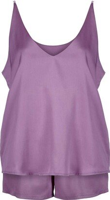 Pasithea Sleep Zen Short Pyjama Set - Aubergine