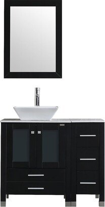 Tatahance 21.7 Single Bathroom Vanity Set with Mirror