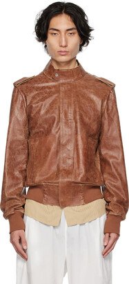Brown Electra Leather Jacket