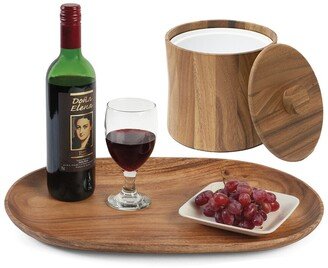 3Qt Ice Bucket With Extra Large Serving Board