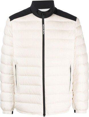 Two-Tone Quilted Puffer Jacket