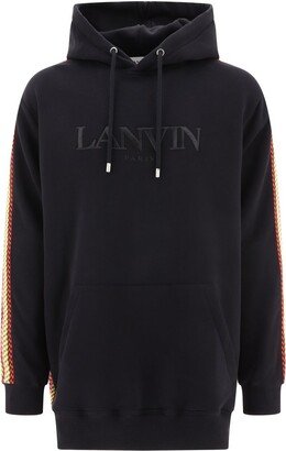 Bands Logo Embroidered Drawstring Hoodie