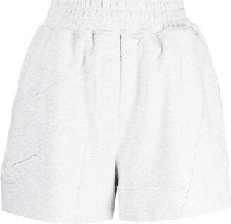 Panelled Cotton Track Shorts-AA