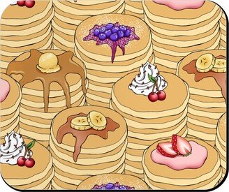 Mouse Pads: Flapjack Stack Mouse Pad, Rectangle Ornament, Beige