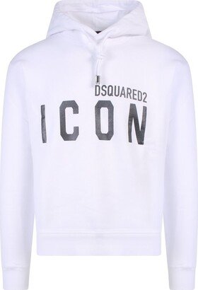 Logo Printed Drawstring Hoodie-CZ