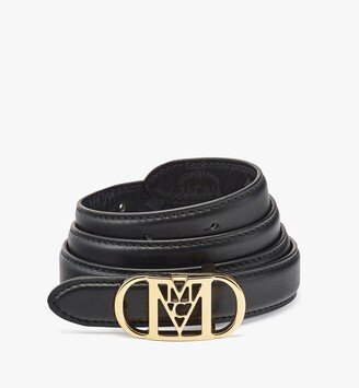 Mode Travia Sliding Buckle Reversible Belt in Embossed Leather