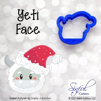 Yeti Face - Christmas Cookie Cutter/Fondant Clay