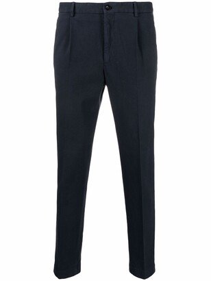 Mid-Rise Tapered-Leg Trousers-AT