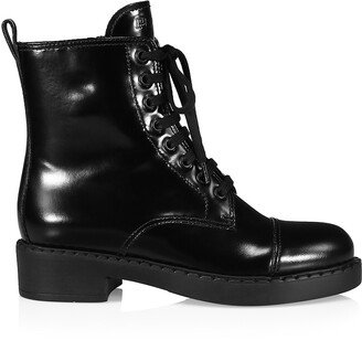 38 Lace-Up Leather Combat Boots