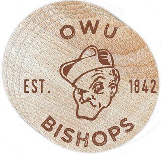 Ohio Wesleyan University Wood Coaster Engraved 4-Pack