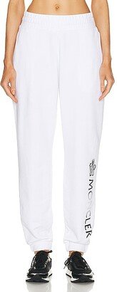 Logo Degrade Jogger In White in White