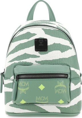 Animal Printed Logo Patch Detailed Backpack