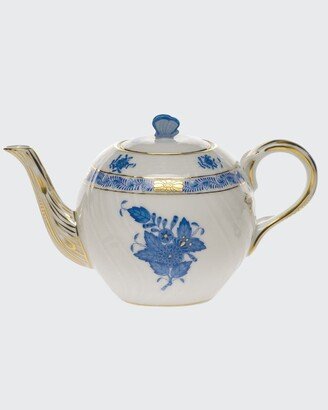 Chinese Bouquet Blue Teapot with Butterfly-AA